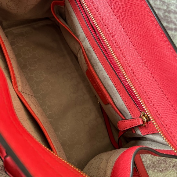 Michael Kors Selma Satchel- Pink/Red - Picture 6 of 7